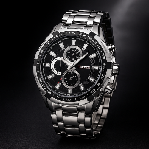 Men's Business Watch – Steel Strap Quartz Timepiece