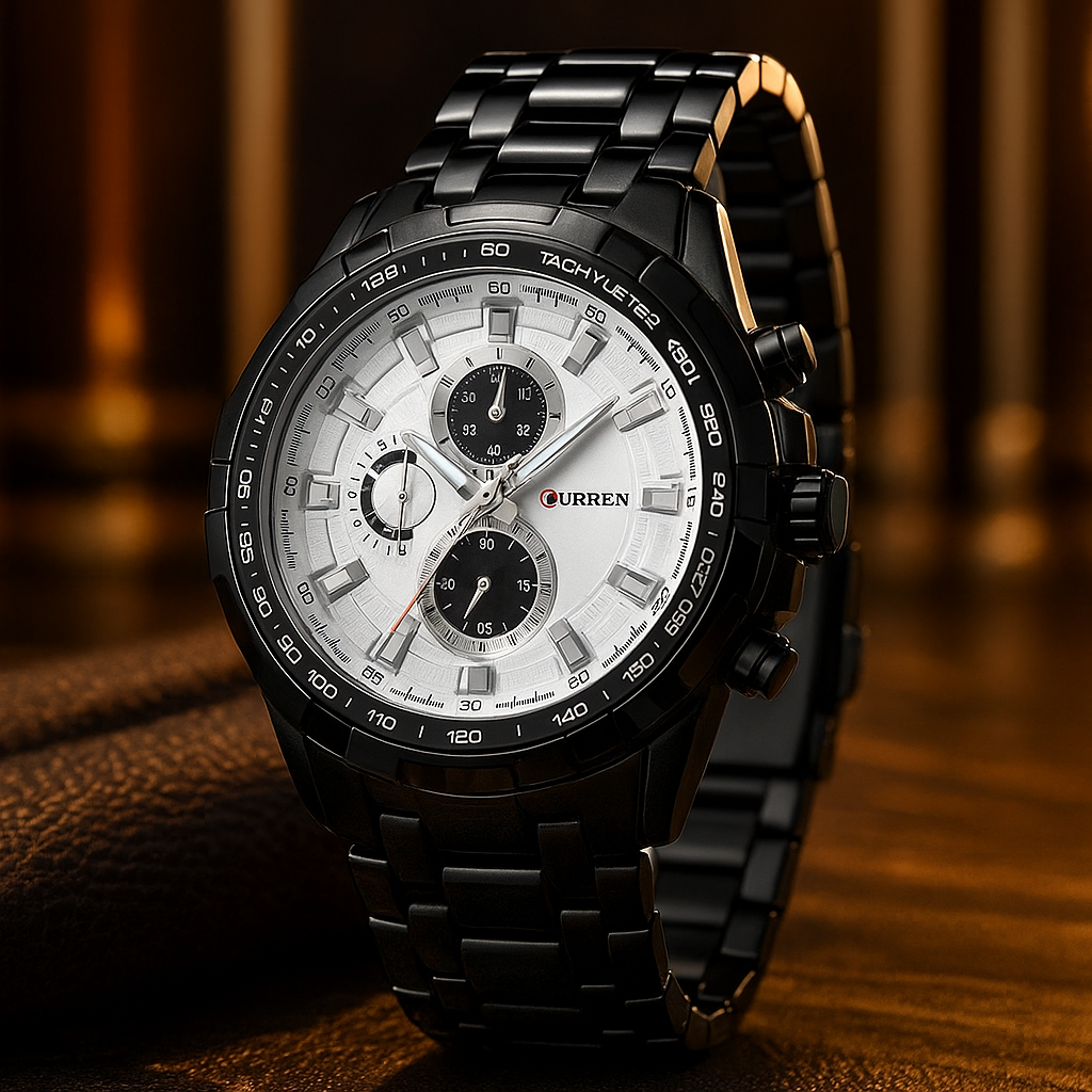 Men's Business Watch – Steel Strap Quartz Timepiece