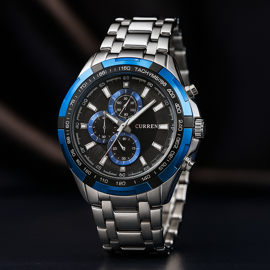 Men's Business Watch – Steel Strap Quartz Timepiece