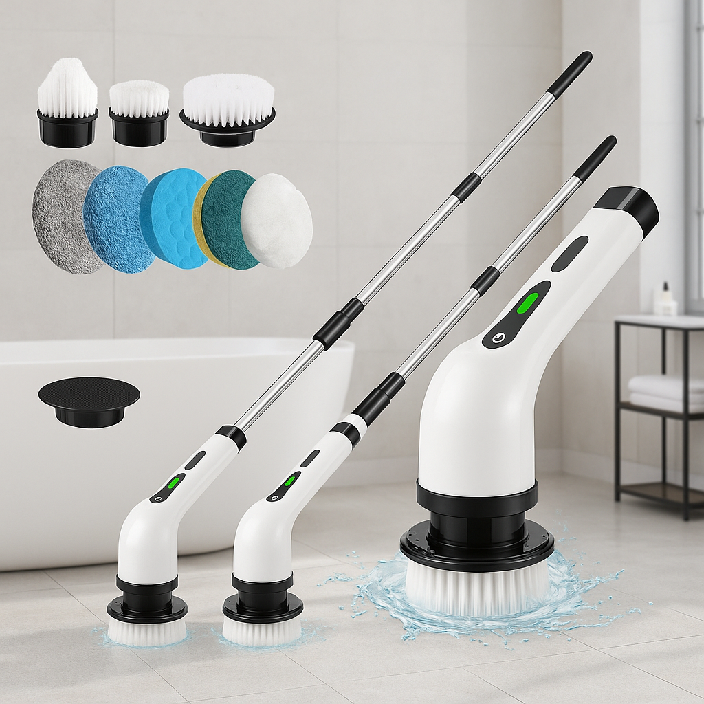 9 in 1 Electric Rechargeable Cleaning Brush - Save Time, Clean Smarter!