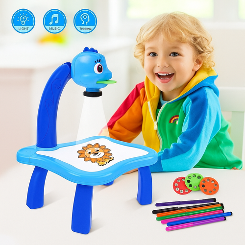 LED Projector Art Painting Table for Kids