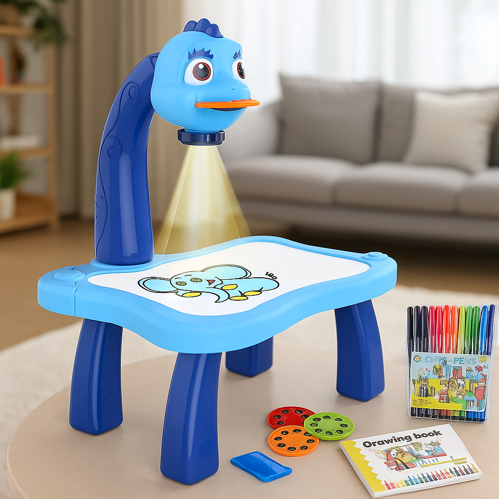 LED Projector Art Painting Table for Kids