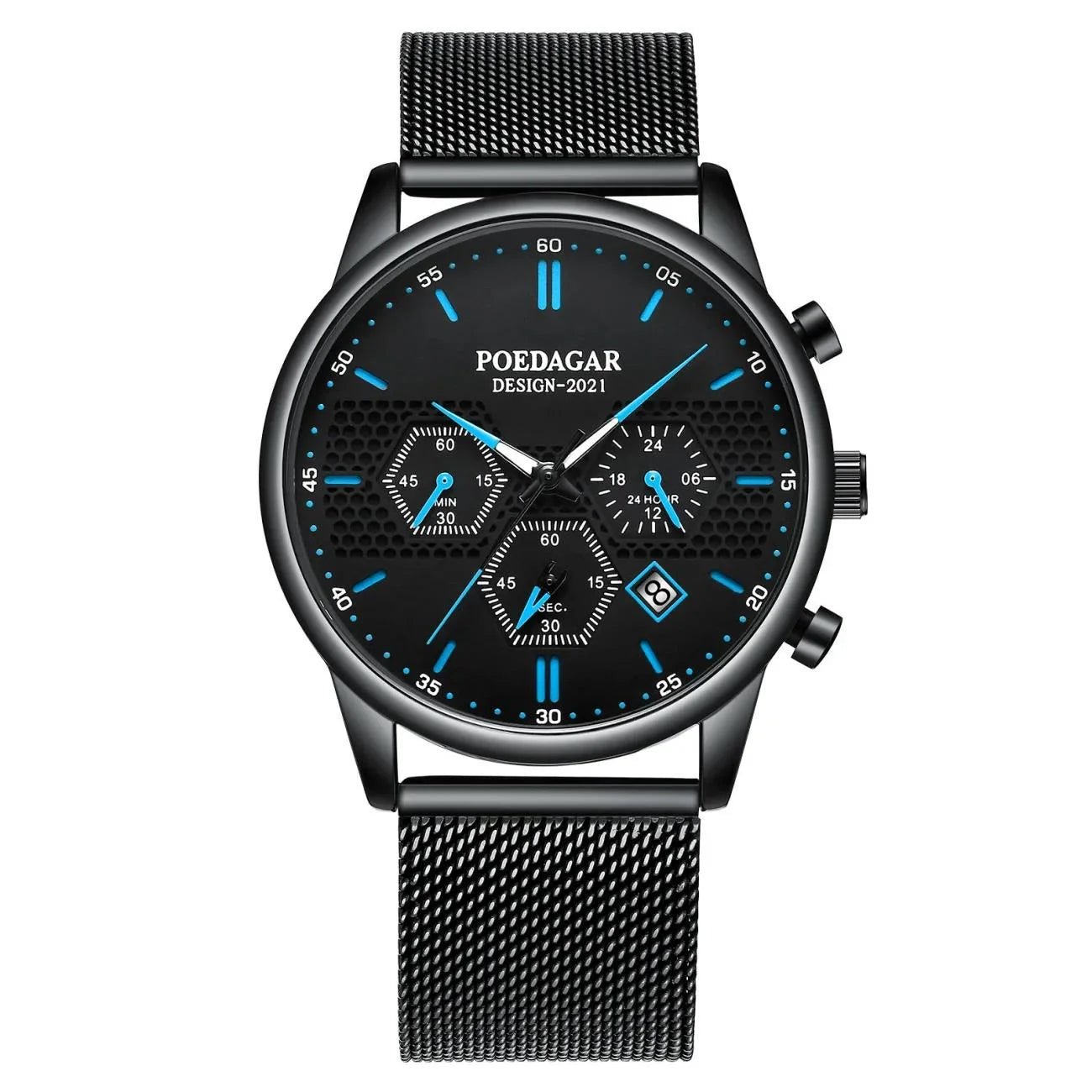 Sleek High-End Calendar Quartz Watch