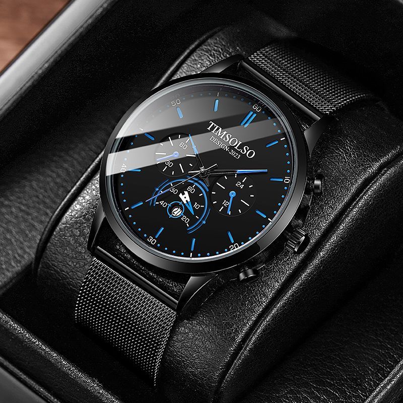 Sleek High-End Calendar Quartz Watch