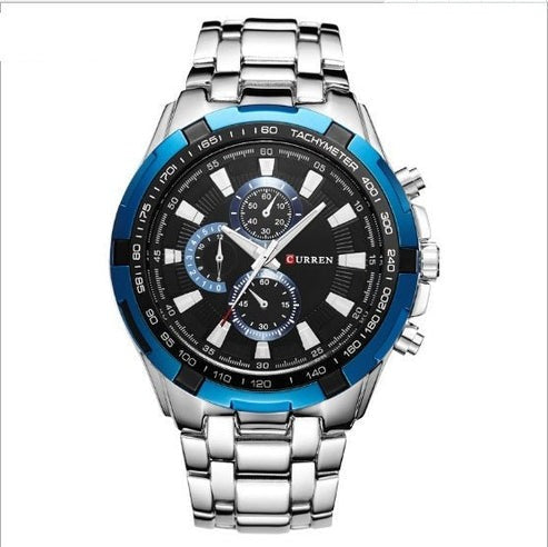 Men's Business Watch – Steel Strap Quartz Timepiece