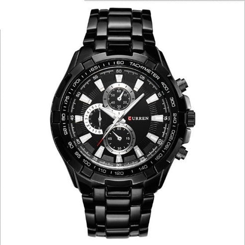 Men's Business Watch – Steel Strap Quartz Timepiece
