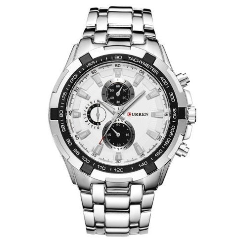 Men's Business Watch – Steel Strap Quartz Timepiece