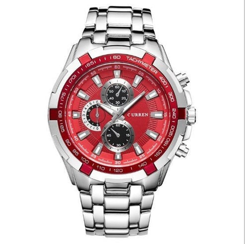 Men's Business Watch – Steel Strap Quartz Timepiece