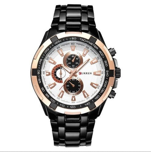 Men's Business Watch – Steel Strap Quartz Timepiece