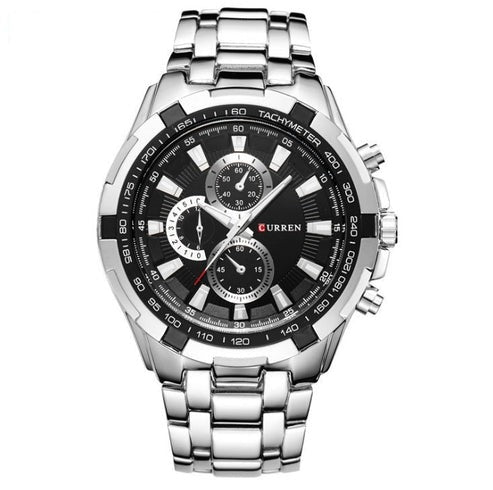 Men's Business Watch – Steel Strap Quartz Timepiece
