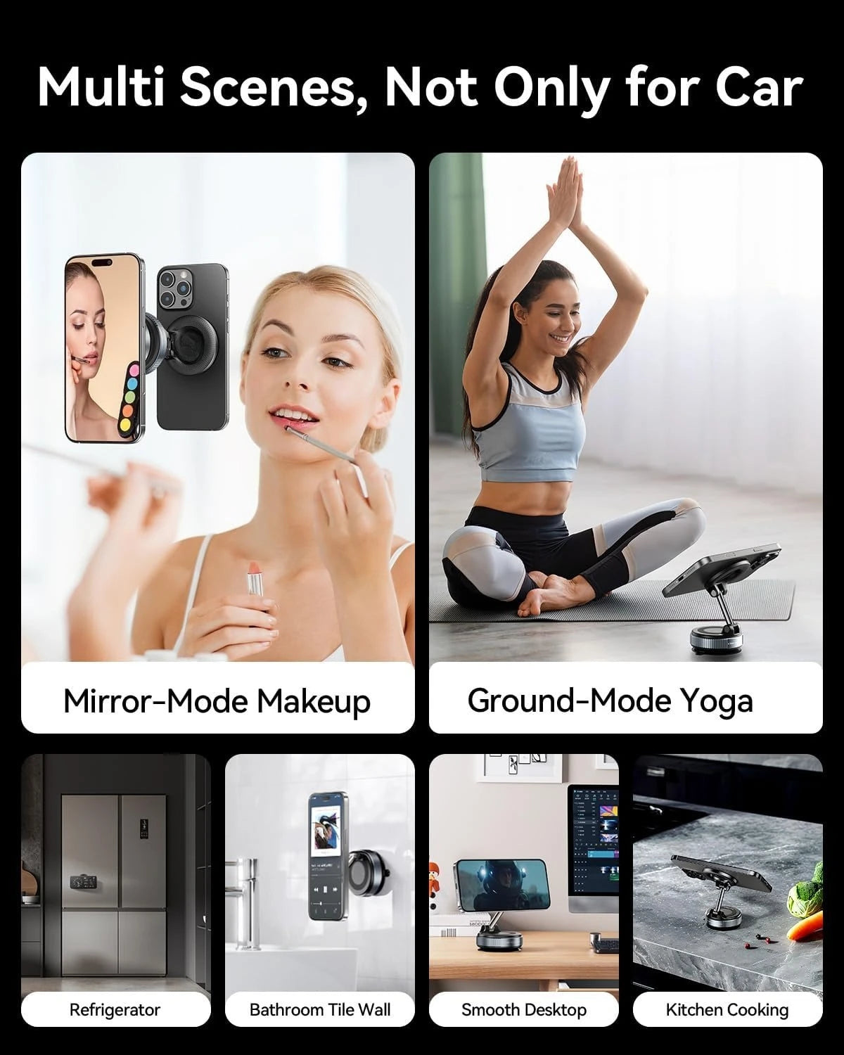 Foldable Vacuum Magnetic Car Phone Holder