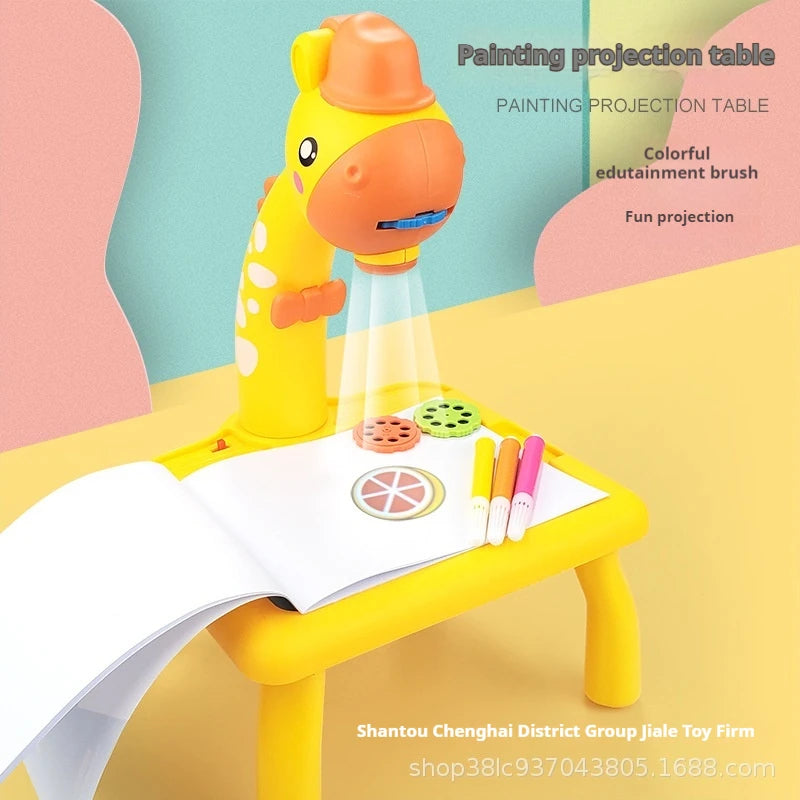 LED Projector Art Painting Table for Kids