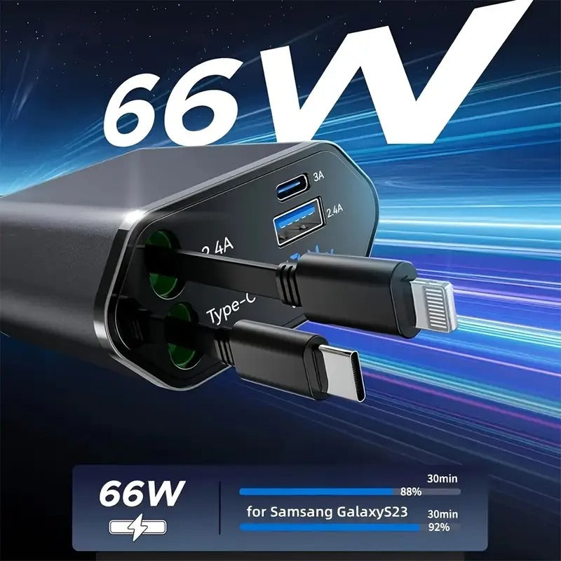 4 in 1 Retractable Charger
