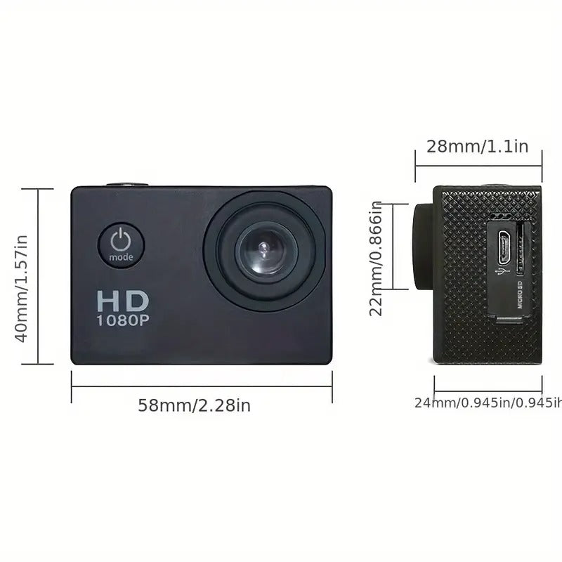 Waterproof 1080P Sports Camera
