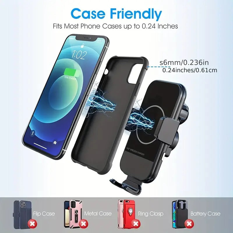 Auto Clamping Wireless Car Charger