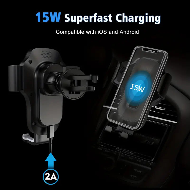 Auto Clamping Wireless Car Charger