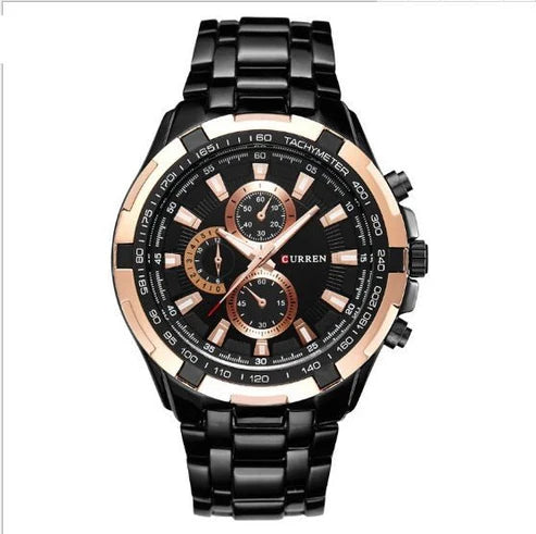 Men's Business Watch – Steel Strap Quartz Timepiece