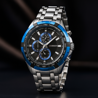 Men's Business Watch – Steel Strap Quartz Timepiece