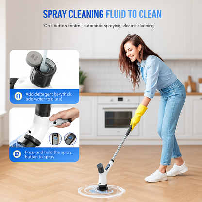 9 in 1 Electric Rechargeable Cleaning Brush - Save Time, Clean Smarter!