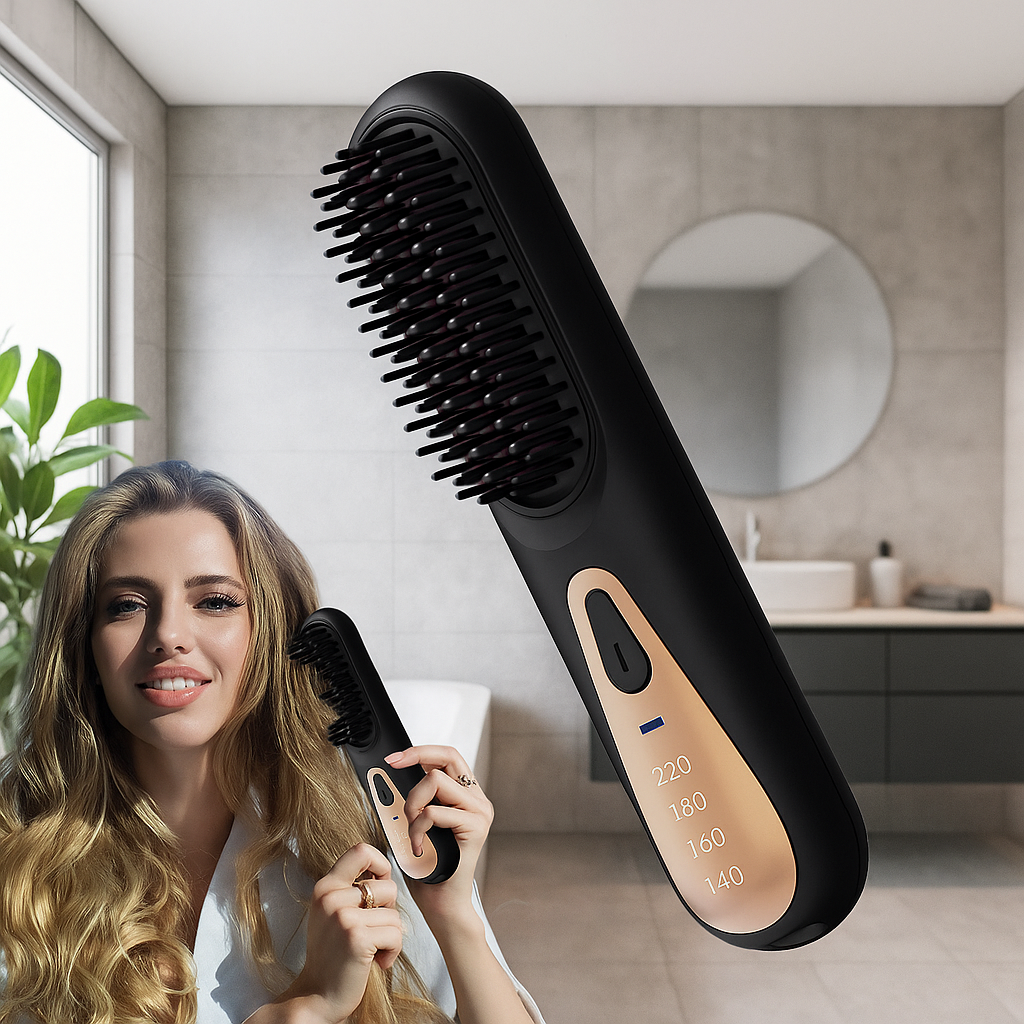 Instant Straight Hair Brush – Smooth & Tangle-Free in Minutes