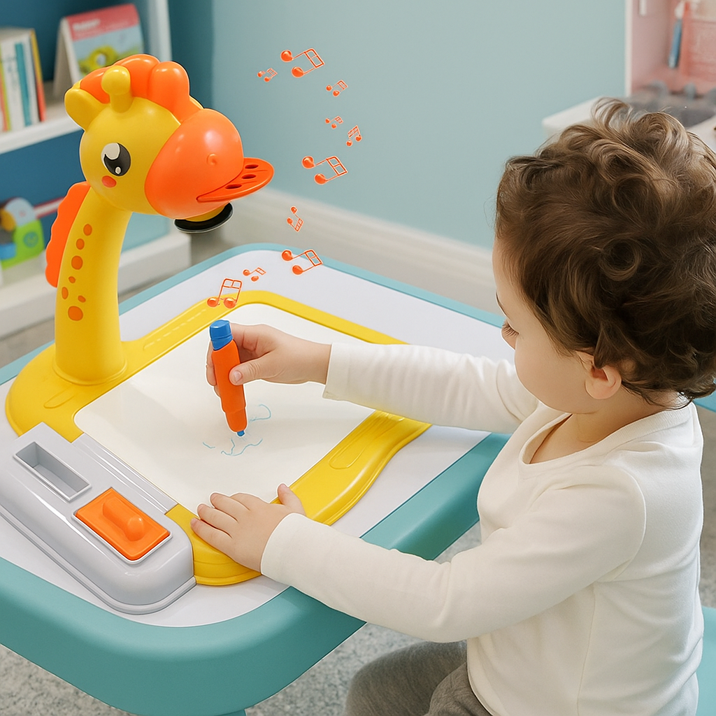 LED Projector Art Painting Table for Kids