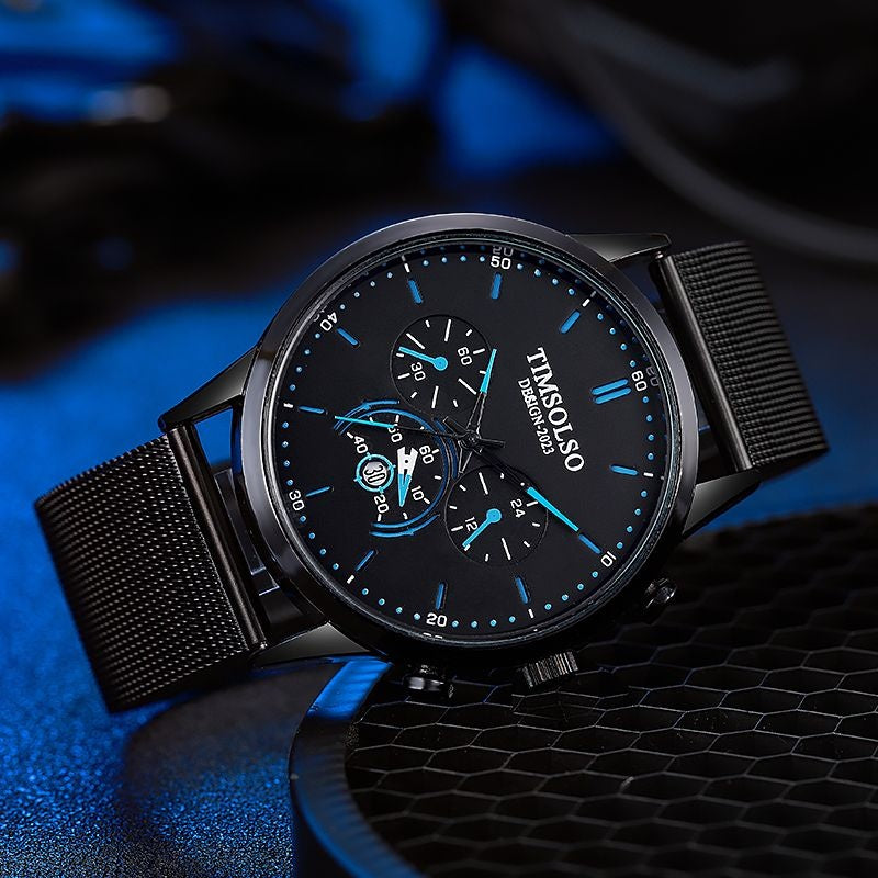 Sleek High-End Calendar Quartz Watch