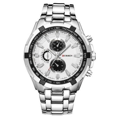 Men's Business Watch – Steel Strap Quartz Timepiece