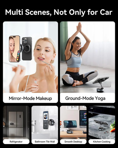 Foldable Vacuum Magnetic Car Phone Holder