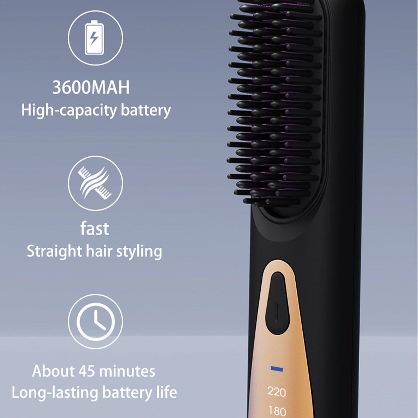 Instant Straight Hair Brush – Smooth & Tangle-Free in Minutes
